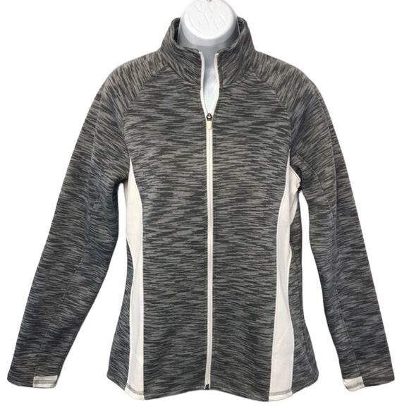 Tek Gear Gray and White Full Zipper Athletic Track Jacket Large NWOT - Picture 9 of 9